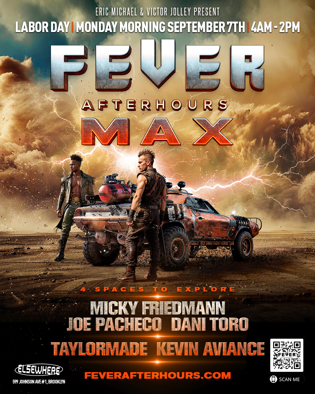 Fever Afterhours MAX — Labor Day Monday Morning, September 7th at Elsewhere Brooklyn